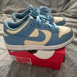 Nike Kids Dunks in Blue and Cream